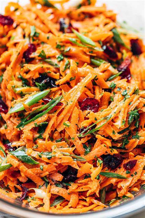 Shredded Carrot Salad Recipe with Honey Mustard Dressing – Carrot Salad ...