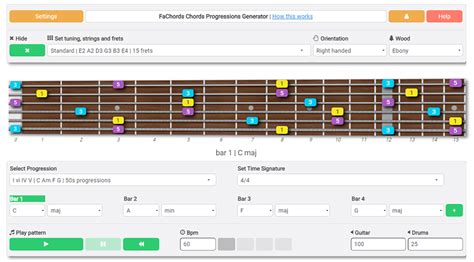 Chord Progression Generator For Guitar Players