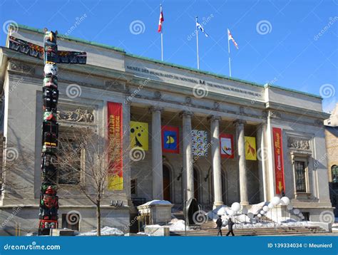 The Montreal Museum of Fine Arts MMFA Editorial Stock Image - Image of ...