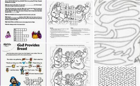 √ Elijah And The Widow Coloring Page - Elijah And The Widow Coloring Pages Free Bible Coloring ...