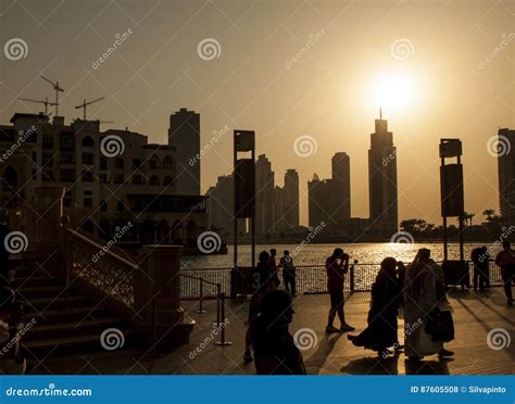 People Walking the Streets of Dubai Editorial Stock Photo - Image of light, emirate: 87605508