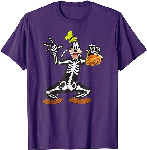 Amazon.com: Disney Goofy Skeleton Halloween T Shirt : Clothing, Shoes & Jewelry