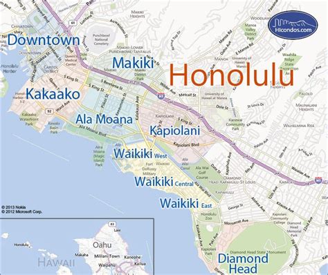 Map Of Honolulu Hawaii | Terminal Map