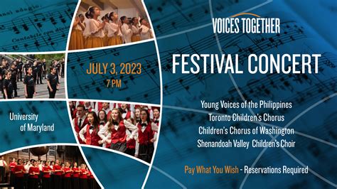 Voices Together: Festival Concert | The Clarice Smith Performing Arts Center