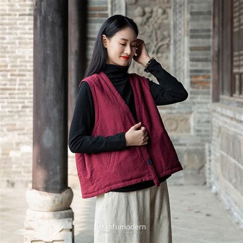 Chinese Jacket Retro Cotton And Linen Vest - Hanfumodern