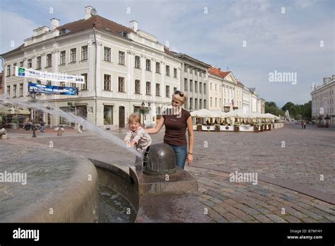 Town Hall Square, Tartu Estonia, Europe Stock Photo - Alamy