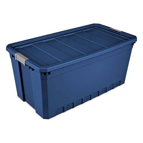 Sterilite 50 Gallon Stadium Blue Stacker Tote, 2 Piece - Walmart.com ...