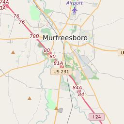 Map Of Murfreesboro Tn City Limits - State Coastal Towns Map