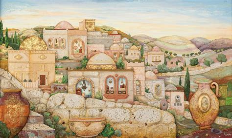 Mosaic Jerusalem Painting by Michoel Muchnik - Pixels