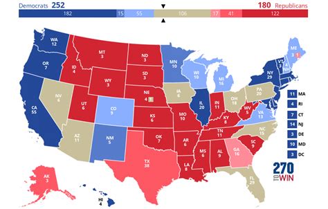 2024 Electoral Map Interactive - Fannie Beverlee