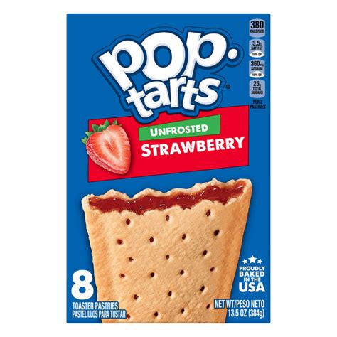 Save on Pop-Tarts Toaster Pastries Unfrosted Strawberry - 8 ct Order ...