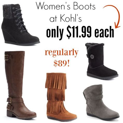 Kohl's: Women's Boots $11.99 each (Reg. $89) + Girls Boots $8.99 each ...