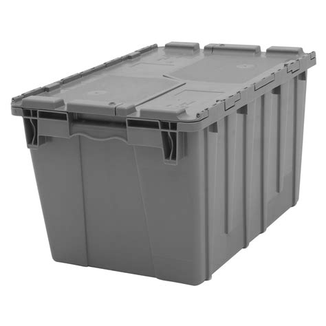 Grey Plastic Storage Bins 22 x 15 x 13