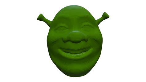 Shrek head 3D model 3D printable | CGTrader