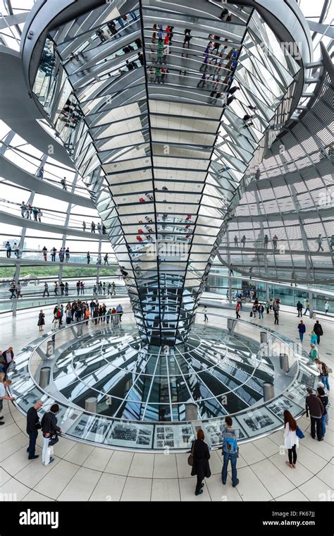 The Reichstag Dome, German Parliament building, Mitte, Berlin, Germany ...