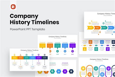 Company History Timelines Diagrams PowerPoint Template | Nulivo Market