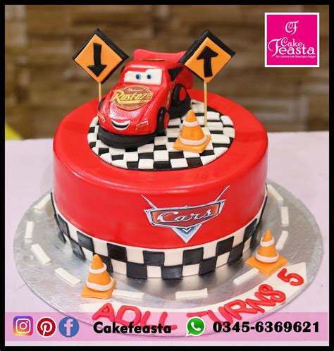 Lightning McQueen Car Kids Birthday Cake - Customized Cakes | Order ...