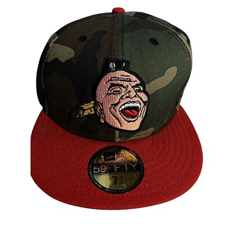 New Era Atlanta Braves Camouflage Chief Noc-A-Homa Red Bill 59FIFTY Fi