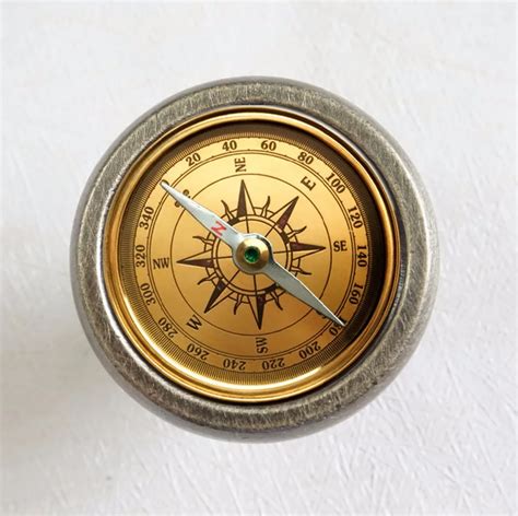 Compass Drawer Knobs Antique Bronze / Crystal Dresser Drawer Knobs French Cabinet Handles Pull ...