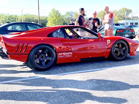 A rare Ferrari 308 street legal race car. No windows, no doors that work and insane exhaust note ...