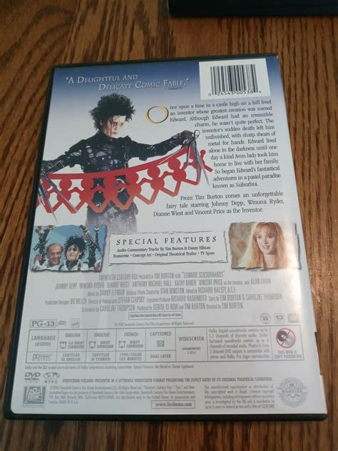 Edward Scissorhands (DVD, 2005, 10th Anniversary Edition Widescreen ...