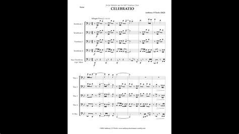 CELEBRATIO for Trombone Ensemble - YouTube