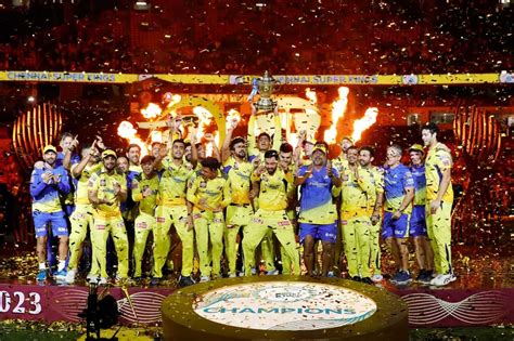 Chennai Super Kings (CSK) Crowned IPL 2023 Champions, MS Dhoni Joins ...