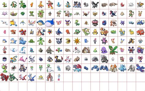 Hoenn Pokemon Sprites From Pokemon BW - Pokémon Photo (38826832) - Fanpop