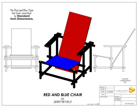 Red and Blue Chair on Behance