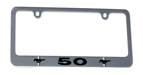 Ford Mustang 5.0 license plate frame in chrome – The Mustang Trailer