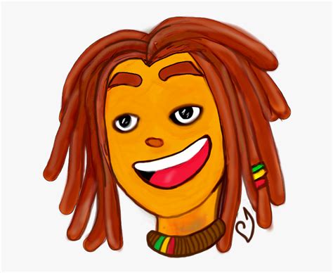 Dreadlocks Clip Art Drawing Cartoon Image - Boy With Dreads Drawing ...