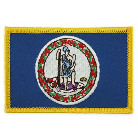 PinMart's Embroidered US State Flag Patch- Virginia Flag - Walmart.com - Walmart.com