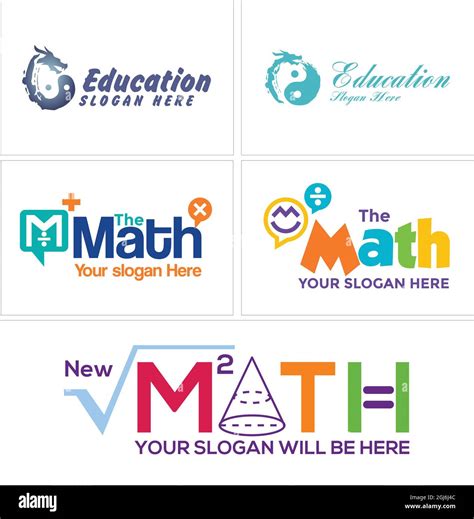 Kids education math logo design Stock Vector Image & Art - Alamy