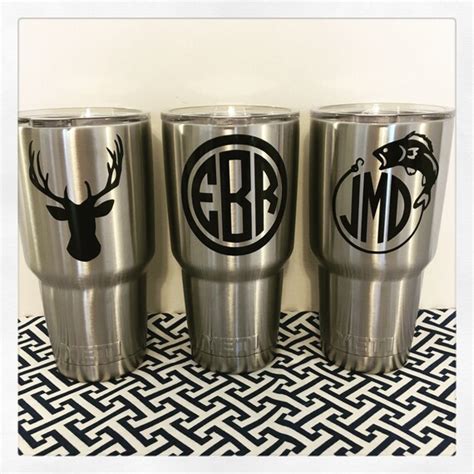 Customized Yeti Tumbler 30 oz Monogrammed Yeti Tumbler