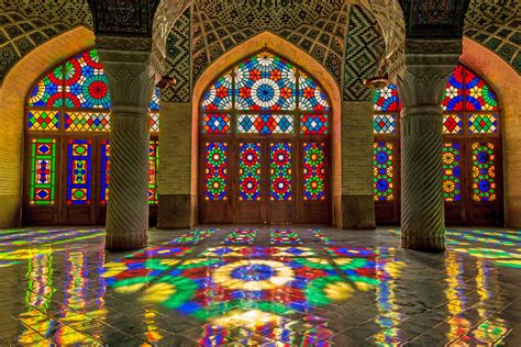 Colored glass of Nasir ol Molk Mosque in Shiraz, Iran : r/shia