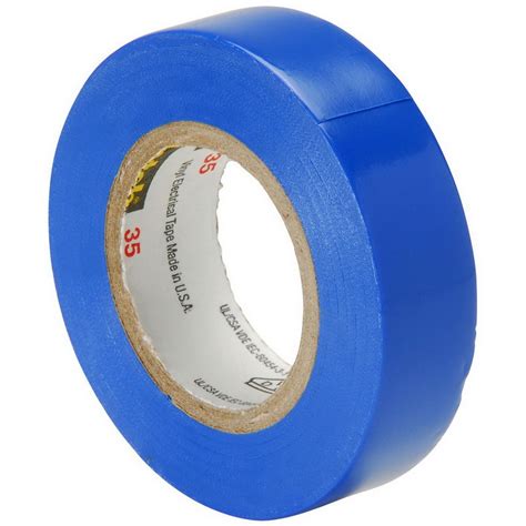 3M 35-BLUE-3/4 Scotch® 35 Series Premium Grade Electrical Color Coding Tape; 600 Volt, 66 ft ...