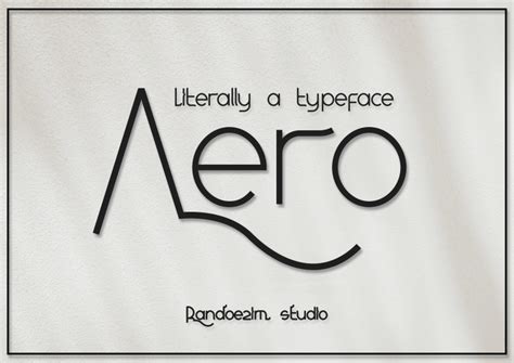 Aero Font Free Download - FreeFontDL