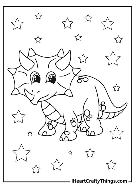 Printable Triceratops Coloring Pages (Updated 2021)