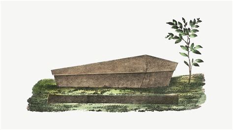 Wooden coffin, vintage illustration psd. | Premium PSD Illustration ...