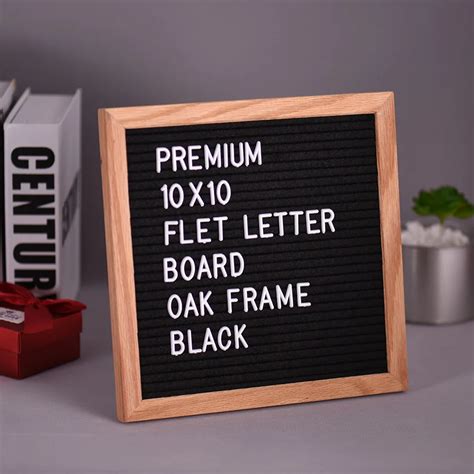 Aliexpress.com : Buy 10" * 10" Felt Letter Board Sign Message Home Office Decor Wall Board Oak ...