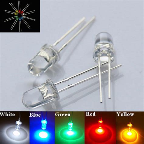 Mini ampoules LED LED claires ultra lumineuses 3 V, diode ...