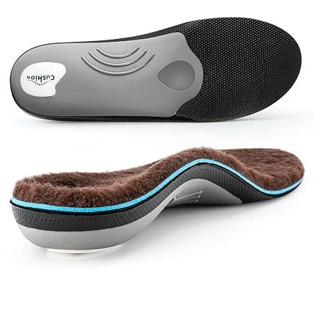 Amazon.com: VALSOLE Winter Thermal Wool Insoles,Heavy Duty Support Pain Relief Orthotics Plantar ...