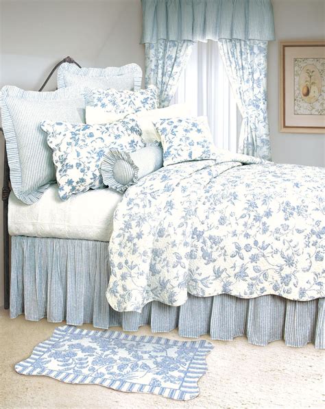 Brighton Blue Toile Bedding by C and F | AJ Moss | Bedrooms | Pinterest | Toile bedding, Toile ...