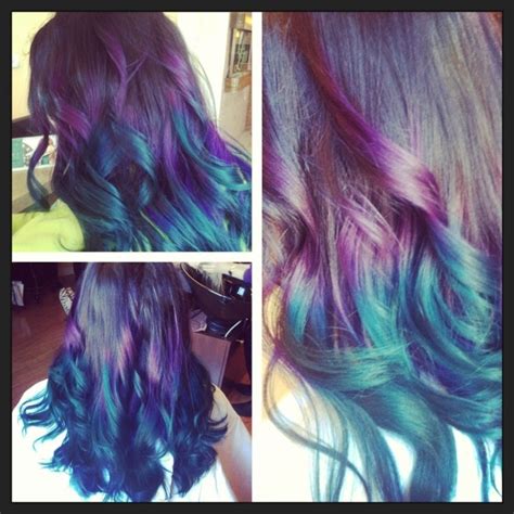 Purple and teal ombre !!! | Hair,hair,hair !! | Pinterest