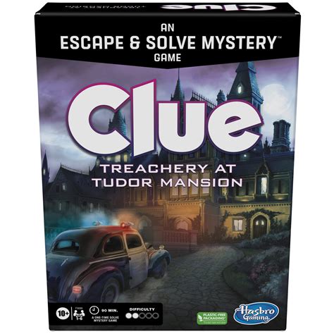 Clue Board Game Treachery at Tudor Mansion, Clue Escape Room Game ...