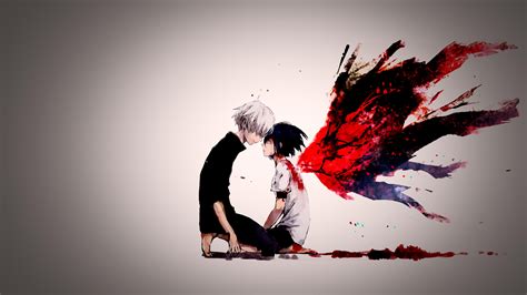 Touka Kirishima and Ken Kaneki - Tokyo Ghoul 4K Ultra HD Wallpaper