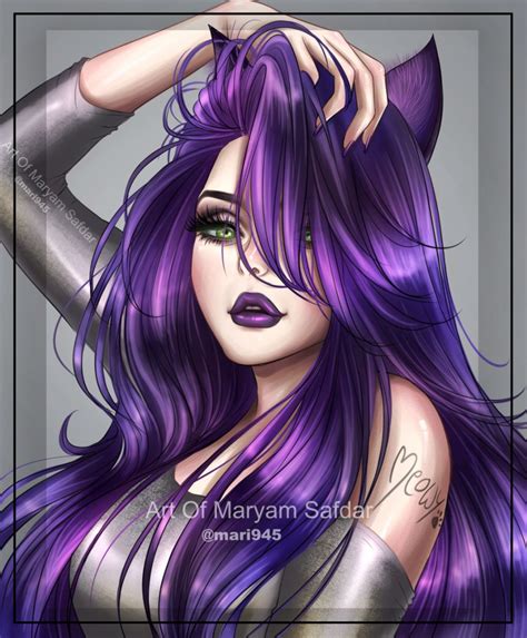 Feeling Purple by Mari945 on DeviantArt Cool Anime Girl, Kawaii Anime ...