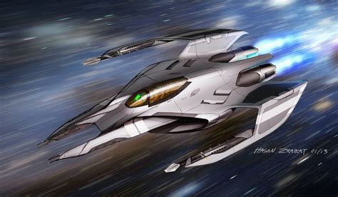 Interceptor, Hasan Zraikat | Spaceship concept, Space ship concept art, Spaceship design