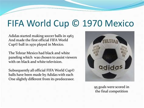 Evolution of the world cup soccer ball