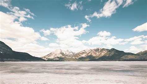 White Brown Mountain Under White Cloud and Blue Sky during Daytime ...